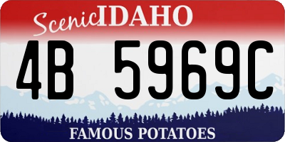 ID license plate 4B5969C
