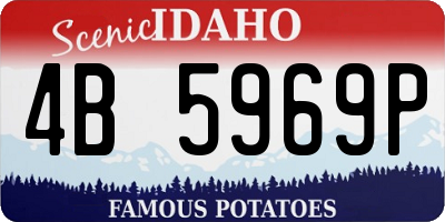ID license plate 4B5969P