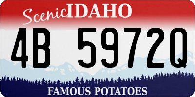 ID license plate 4B5972Q