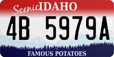 ID license plate 4B5979A