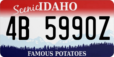 ID license plate 4B5990Z