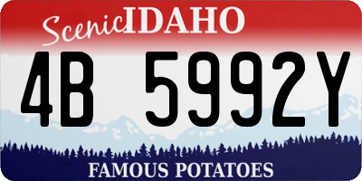 ID license plate 4B5992Y