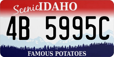 ID license plate 4B5995C