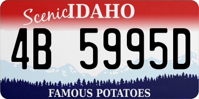 ID license plate 4B5995D