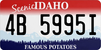 ID license plate 4B5995I