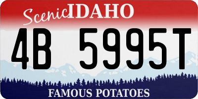 ID license plate 4B5995T