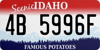 ID license plate 4B5996F