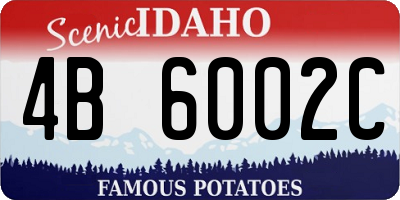 ID license plate 4B6002C
