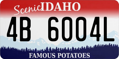 ID license plate 4B6004L