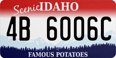 ID license plate 4B6006C