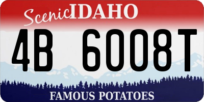 ID license plate 4B6008T