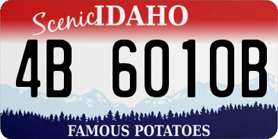 ID license plate 4B6010B