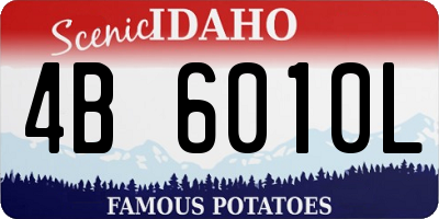 ID license plate 4B6010L