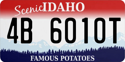 ID license plate 4B6010T