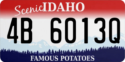 ID license plate 4B6013Q