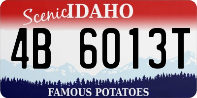 ID license plate 4B6013T