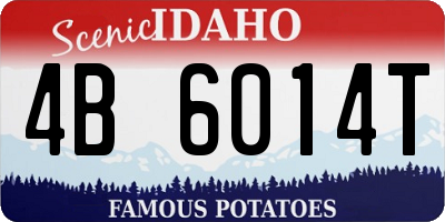 ID license plate 4B6014T