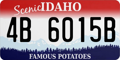 ID license plate 4B6015B