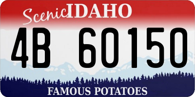 ID license plate 4B6015O