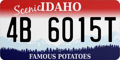 ID license plate 4B6015T