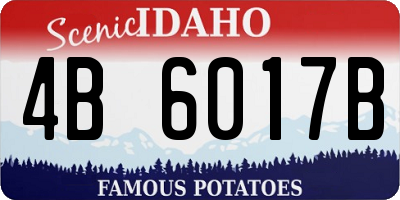 ID license plate 4B6017B
