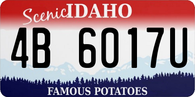 ID license plate 4B6017U