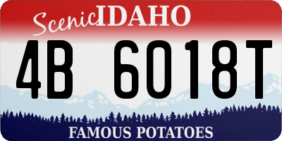 ID license plate 4B6018T