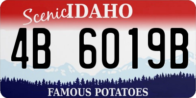 ID license plate 4B6019B