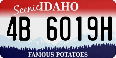 ID license plate 4B6019H