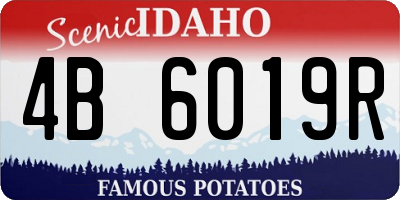 ID license plate 4B6019R