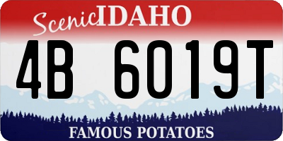 ID license plate 4B6019T