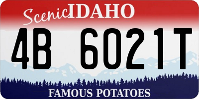 ID license plate 4B6021T