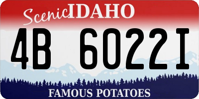 ID license plate 4B6022I