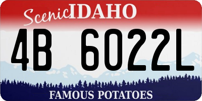 ID license plate 4B6022L