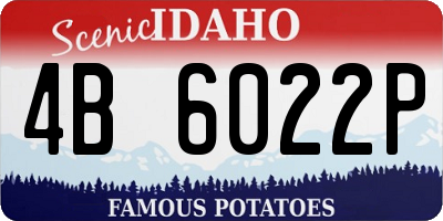 ID license plate 4B6022P