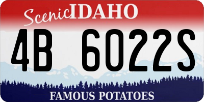 ID license plate 4B6022S