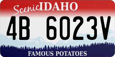 ID license plate 4B6023V