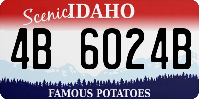 ID license plate 4B6024B