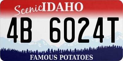 ID license plate 4B6024T