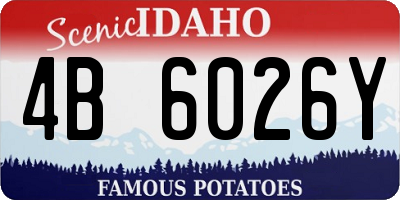 ID license plate 4B6026Y