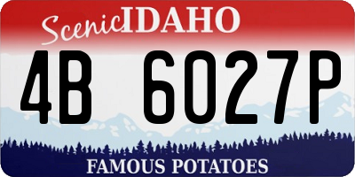 ID license plate 4B6027P