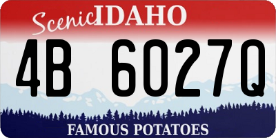 ID license plate 4B6027Q