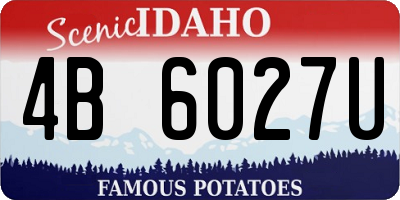 ID license plate 4B6027U