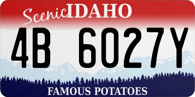 ID license plate 4B6027Y