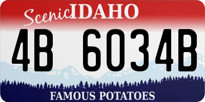 ID license plate 4B6034B