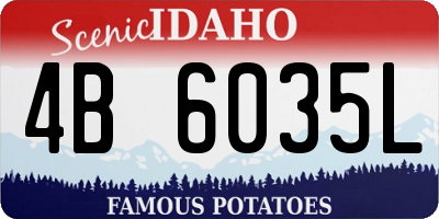 ID license plate 4B6035L
