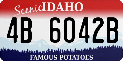 ID license plate 4B6042B