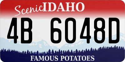 ID license plate 4B6048D
