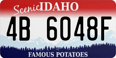 ID license plate 4B6048F