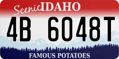 ID license plate 4B6048T